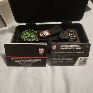 Luminox NAVY SEAL  Watch Green With Box/Peppers/Tag And New Battery